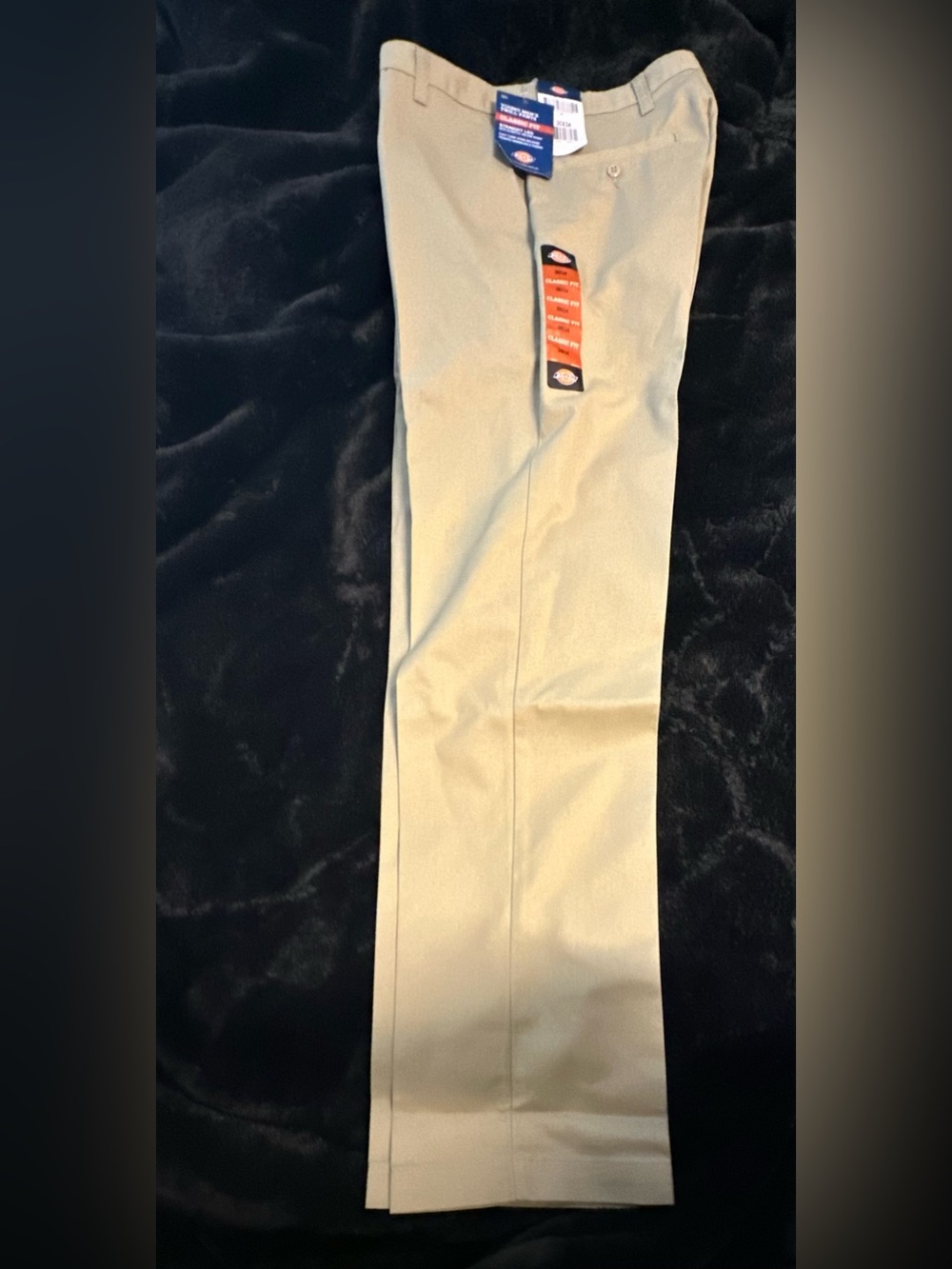 NEW Dickies Young Men’s Twill Pants 30X34 Classic Fit Flat Front Beige Pants